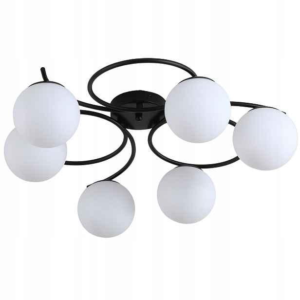 Závěsná Stropní Lampa Lustr Kule zlatá Moderní Led černá