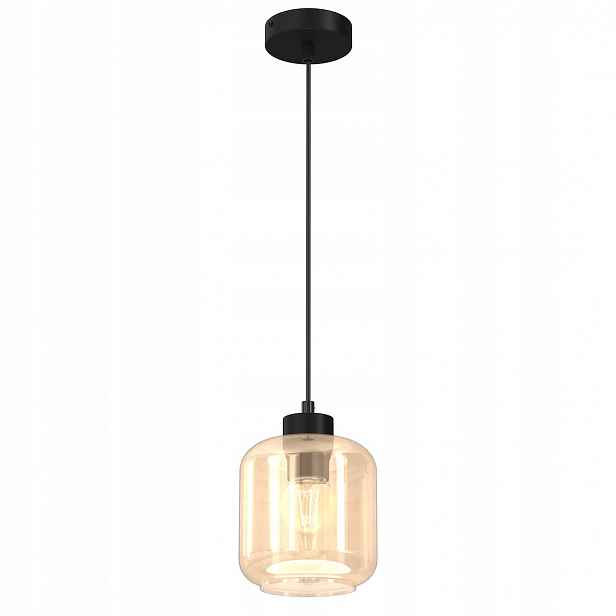 Eko-Light závěsná lampa Sombra MLP8370 jantarová skleněná E27 nastavitelná I
