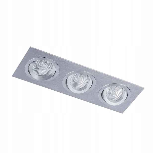 Led stropní svítidlo Italux stříbrné, nastavitelné