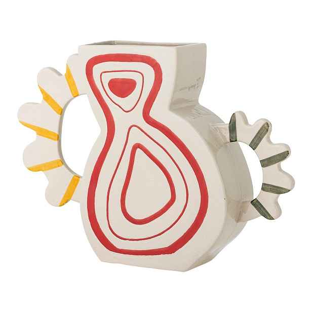 Ručně malovaná váza z kameniny (výška 26 cm) Samila – Bloomingville