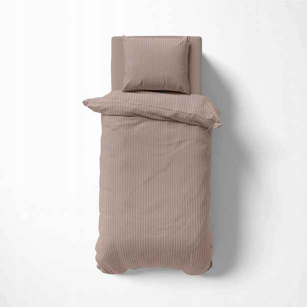 Sada Povlečení Z Adamašku 140x200 Pure Collection Taupe