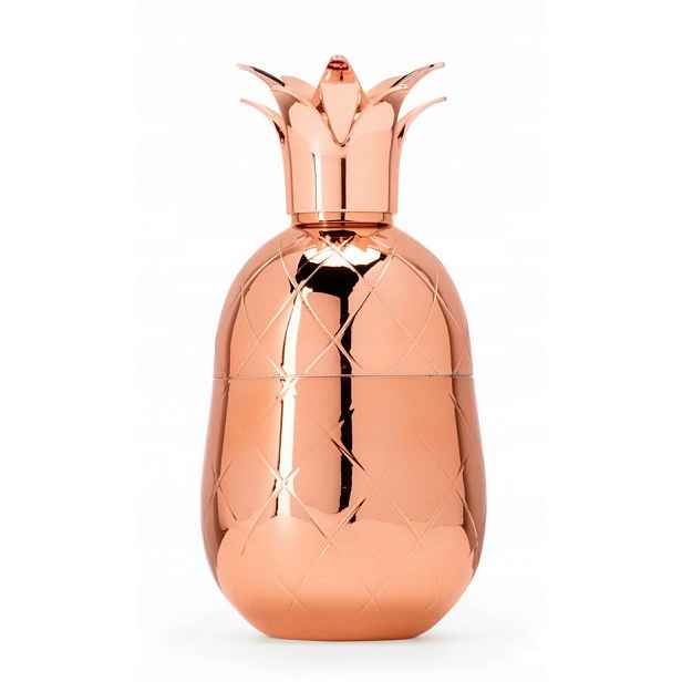 The Pineapple co Shaker na koktejly Ananas měděný 473 ml 25x12 cm
