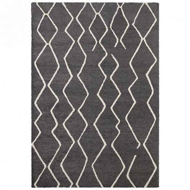 Tmavě šedý koberec Elle Decor Glow Vienne, 80 x 150 cm