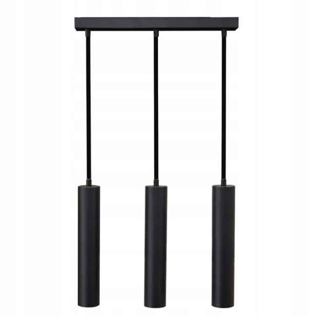 Závěsná Lampa Zwis stropní lustrová lišta 38 Cm 3x Tuba 29 Cm na GU10