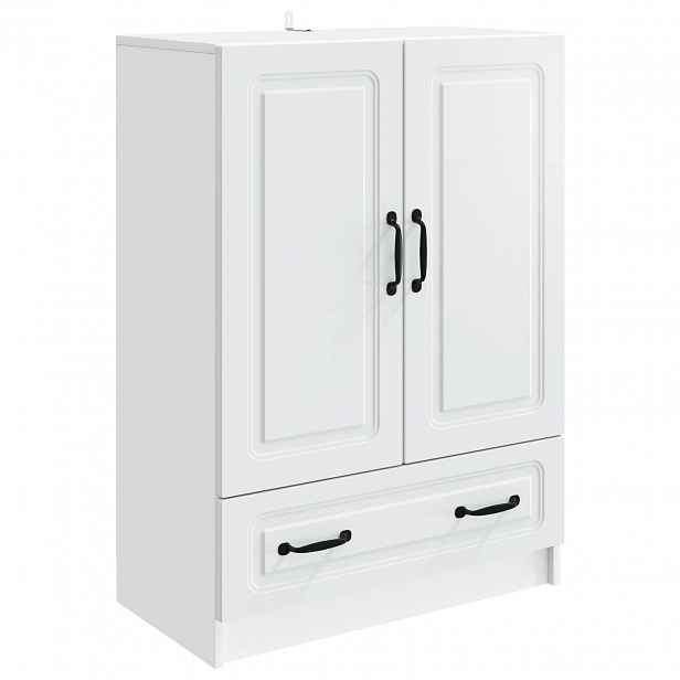 vidaXL Servírovací skříň Bílá 66 x 34,5 x 92 cm Kompozitní dřevo