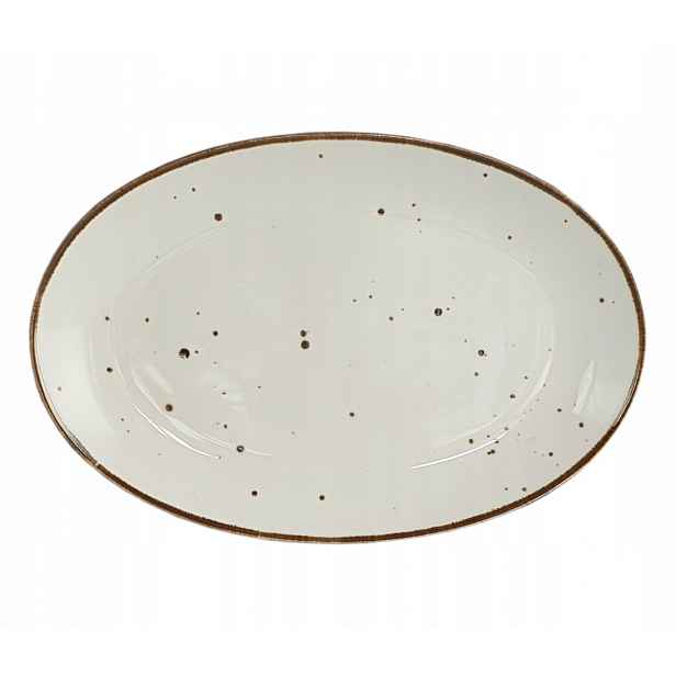 Cottage Cream Porcelánová Oválná Mísa 31 cm Krémová Alumina Bogucice