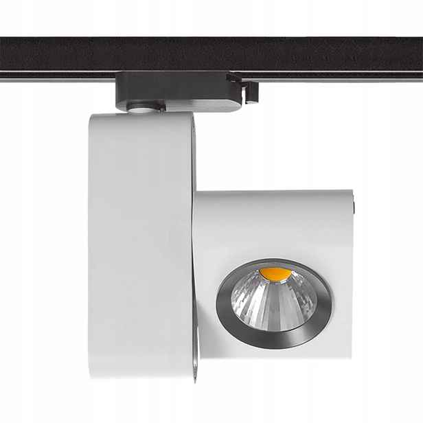 Italux Led kolejnicová reflektorová lampa, bílá, černá, nastavitelná, 4000K