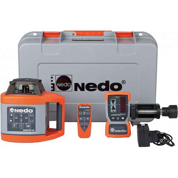 Rotační laser Nedo Sirius 1 Hv s Acceptor 2 Digital LK2