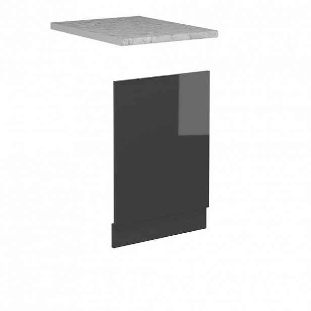 Vicco PŘEDNÍ PANEL R-Line Antracitový vysoký lesk 45 cm , PD Mramor