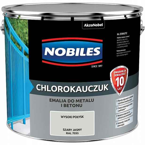 Chlorokaučuk 10L Šedý Světlý Ral 7035 Nobiles