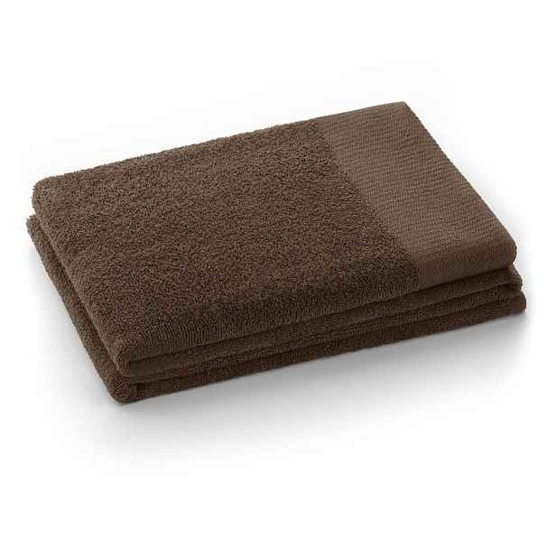 Hnědý froté bavlněný ručník 50x100 cm Amari – Restilo