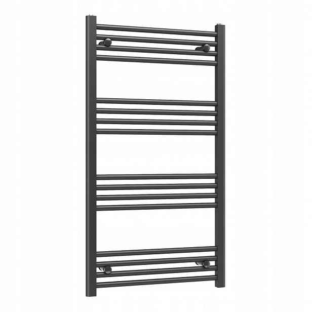 Ohřívač Basic 60x110 cm černý koupelnový žebříkový radiátor Gamma