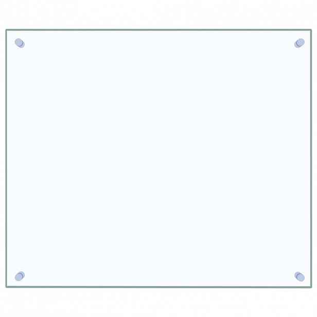 vidaXL Kuchyňský panel průhledný 70 x 60 cm tvrzené sklo
