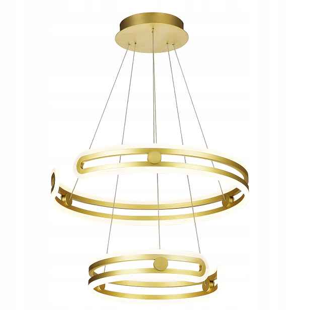 Závěsná lampa lustr Italux Led, moderní zlatá