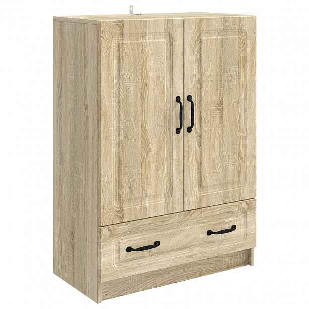 vidaXL Servírovací skříň Dub sonoma 66 x 34,5 x 92 cm Kompozitní dřevo