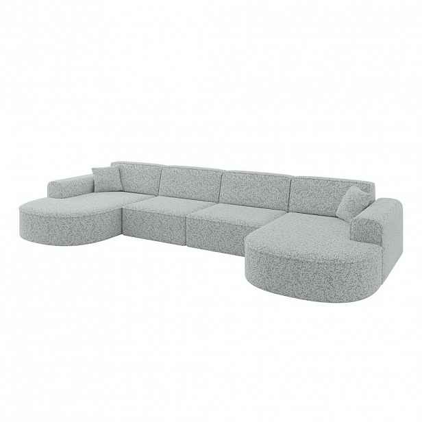 ALTDECOR SEDACÍ SOUPRAVA MARI-U2 – 388 x 171 x 79 cm, zelená látka