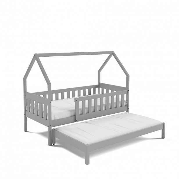 MASSENO POSTEL BAMBINA 80x160 Odstíny šedé