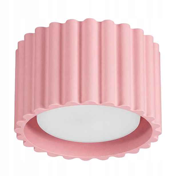 Sollux Lighting stropní spot Aura růžový rýhovaný 1xGX53 10W
