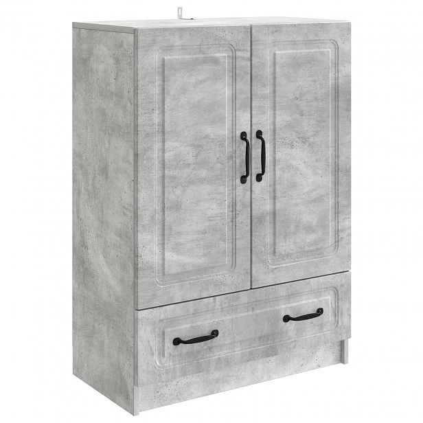 vidaXL Servírovací skříň se zásuvkou Betonově šedá 66 x 34,5 x 92 cm