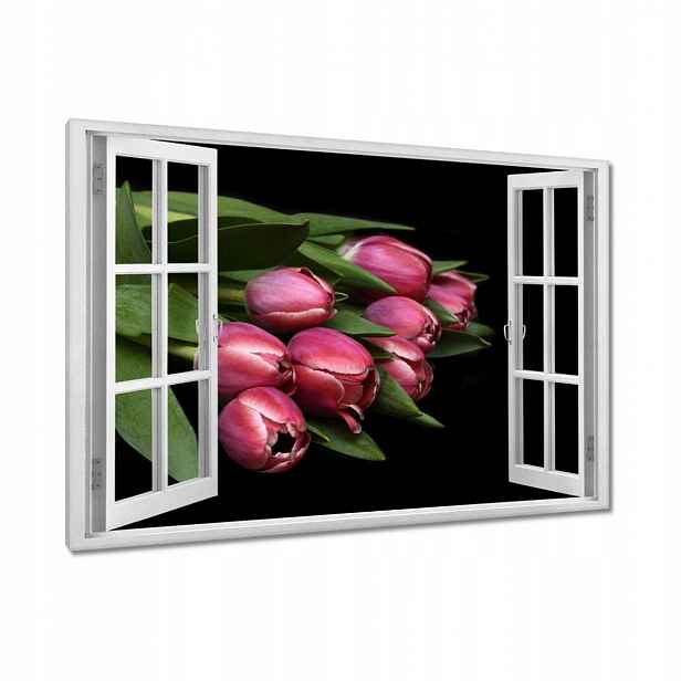 Obrazy 90x60 Šťavnaté tulipány