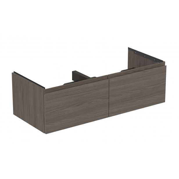 Ideal Standard Finesse - Umyvadlová skříňka, 120x51x37 cm, 2 zásuvky, Dark Elm E3398UR