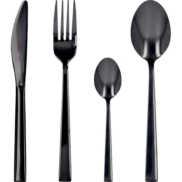 Silvercrest® Sada nerezových příborů, 16dílná (černá)