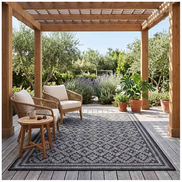 Venkovní vzorovaný koberec NEW OUTDOOR ROMBI 160x220 cm