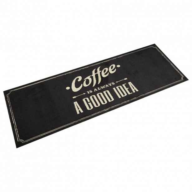 vidaXL Kuchyňský koberec omyvatelný Káva nápis 60 x 180 cm samet