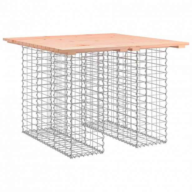 vidaXL Zahradní stůl gabion design 100 x 102 x 72 cm masivní dřevo douglaska