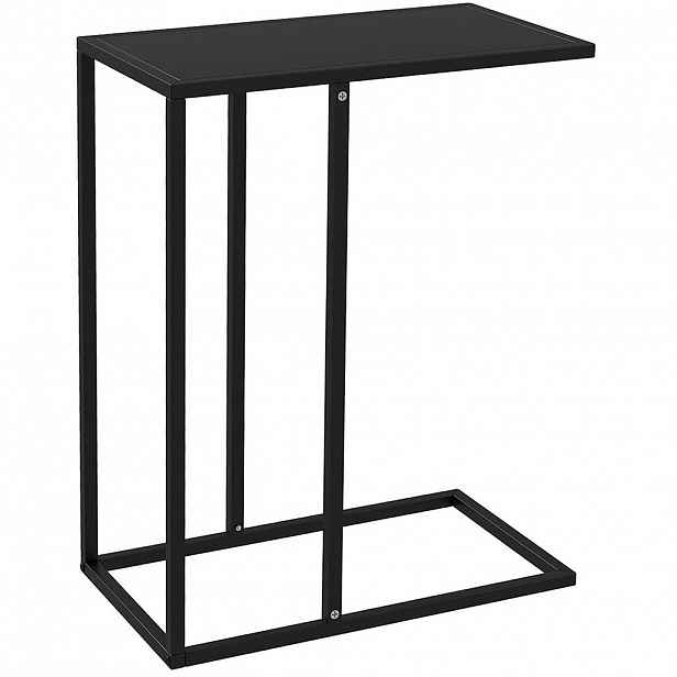 Modfu ODKLÁDACÍ stolek z oceli 46x26x60 cm černý ve tvaru C s prostorově úsporným designem