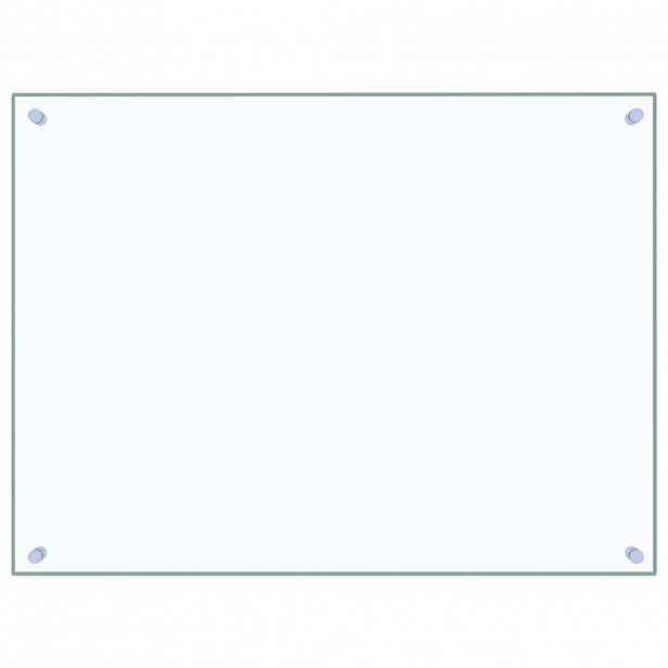 vidaXL Kuchyňský panel průhledný 80 x 60 cm tvrzené sklo
