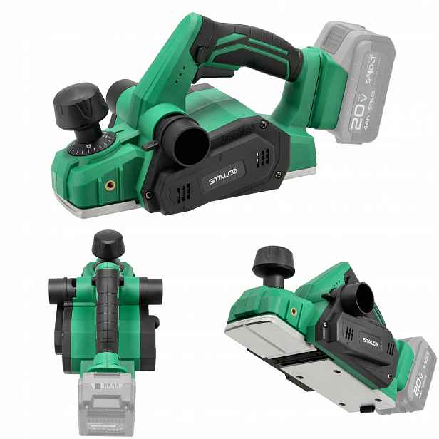 Akumulátorový Hoblík PLS20-82BL Body 20V Bez Akumulátoru S-volt Stalco