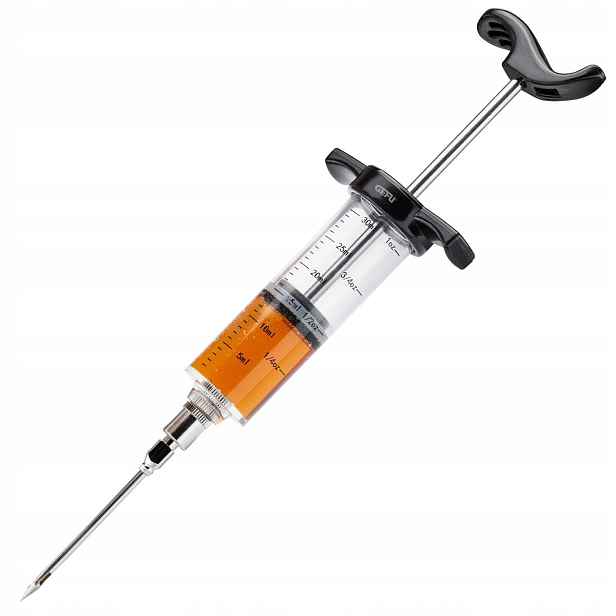 Injekční stříkačka Gefu Bbq kuchyňská špachtle s jehlou 30 ml