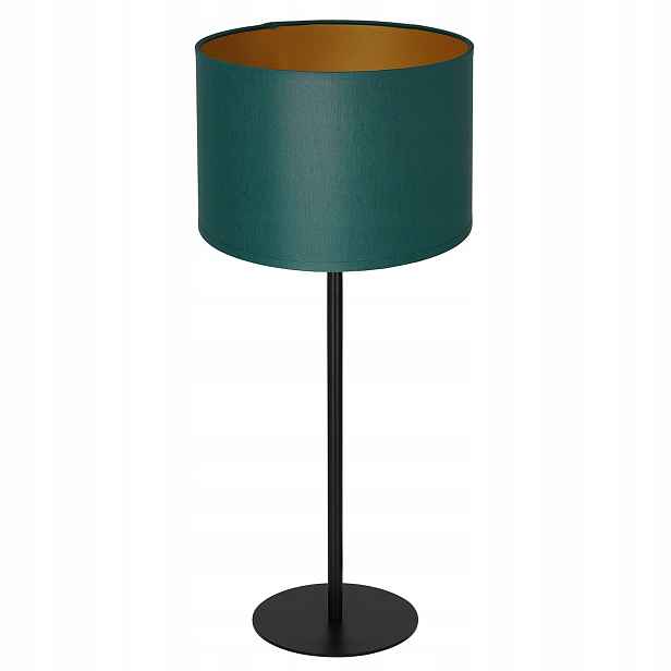 Luminex Stolní lampa Arden Černá 56 cm Zelená Stínidlo Zlatý Interiér