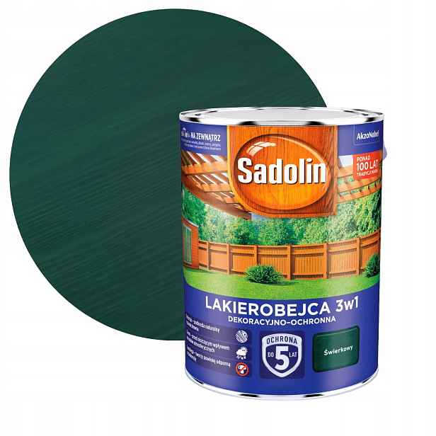 Sadolin Lakobejca 3V1 Dekoračně-ochranná Smrková 5L