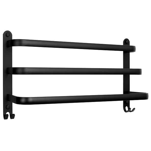 TZB Nástěnný věšák Athos 49 cm černý
