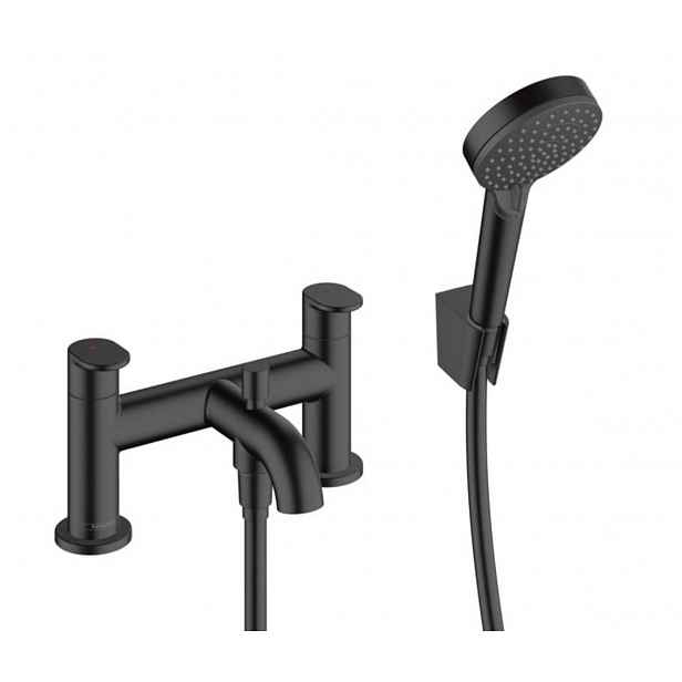 Vanová baterie Hansgrohe Vernis Blend se sprchovým setem černý mat 71461670
