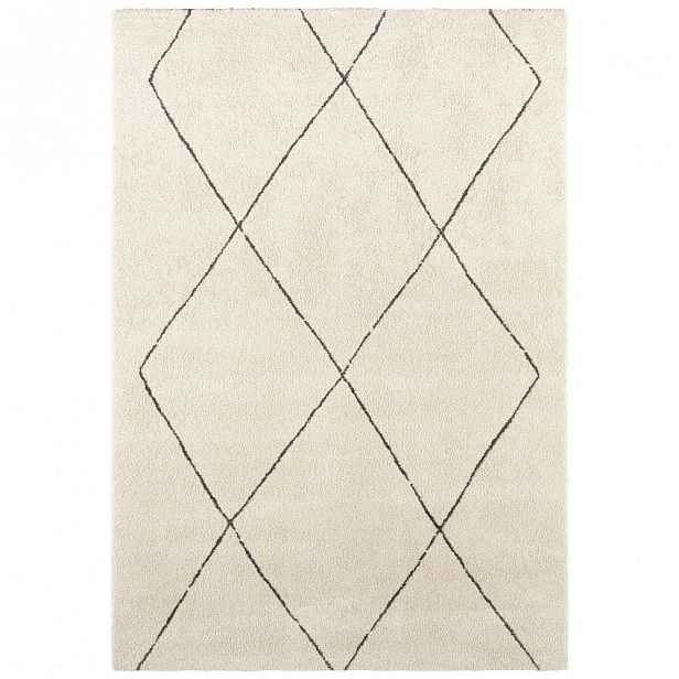 Krémový koberec Elle Decor Glow Massy, 80 x 150 cm
