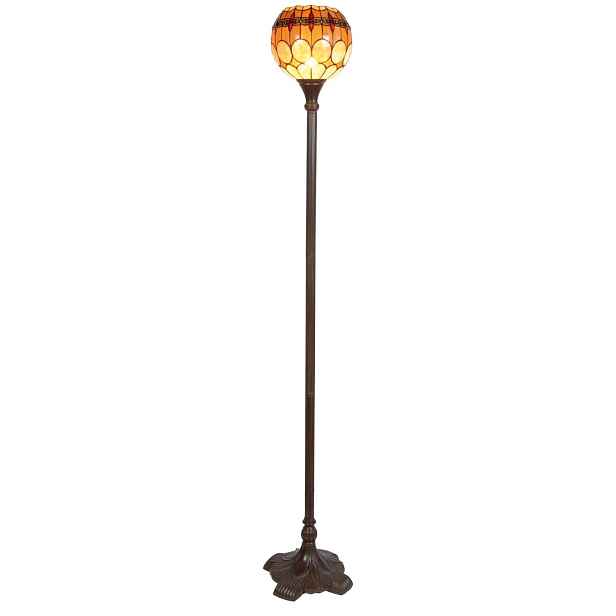 Stojací lampa Tiffany Oxford - Ø 27*184 cm 1x E27 / Max 60W Clayre & Eef