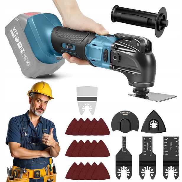 Akumulátorové Multifunkční Nářadí Multitool S 6 Rychlostmi 18 V