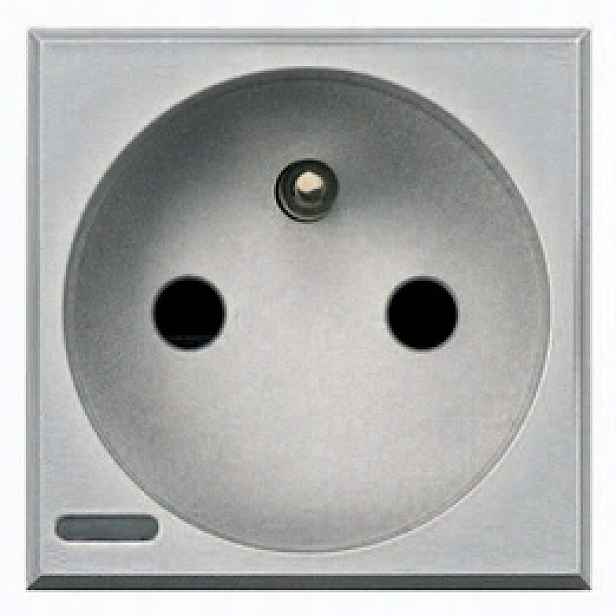Axolute Zásuvka 2P Z 16A Aluminium Bticino HC4142