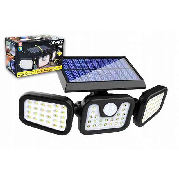 Panta TrioSolar Vysoce výkonné solární venkovní světlo s 3 směrovými Led