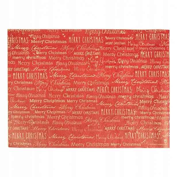 Vánoční papírové podložky na stůl červené pod talíře 31x43 cm 500 ks