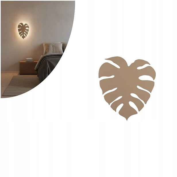 Béžová nástěnná lampa Monstera s moderním akcentem do obývacího pokoje Tk Lighting