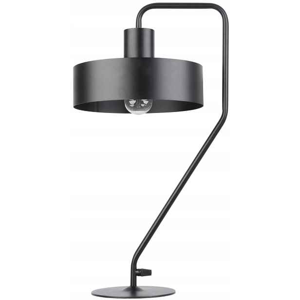 Černá dekorativní stolní lampa do ložnice typu loft, moderní, dekorativní, Sigma