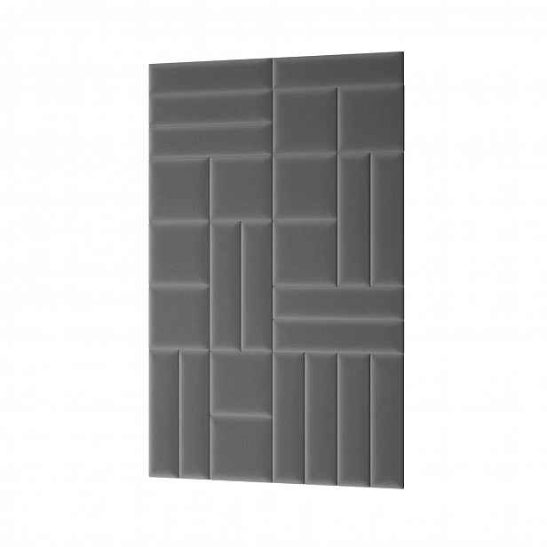 Set čalouněných nástěnných panelů 120x195 VALERIO - šedý