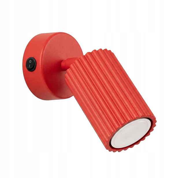 Sollux Lighting nástěnné svítidlo červené gu10 1x10w karbon