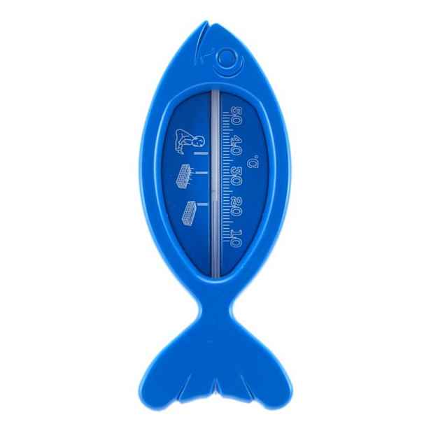 teploměr 15,0x6cm koup., 10°C+50°C, RYBA modrá, dětský