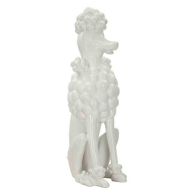 Mauro Ferretti Dekorativní soška Dog 61 cm bílá