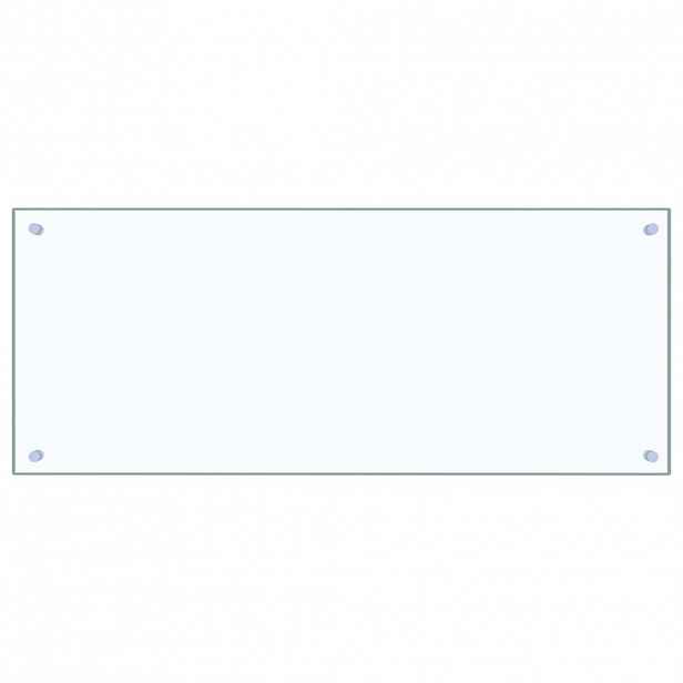 vidaXL Kuchyňský panel průhledný 100 x 40 cm tvrzené sklo